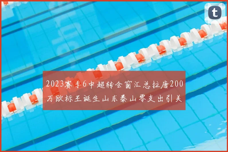 2023赛季6中超转会窗汇总拉唐200万欧标王诞生山东泰山零支出引关注